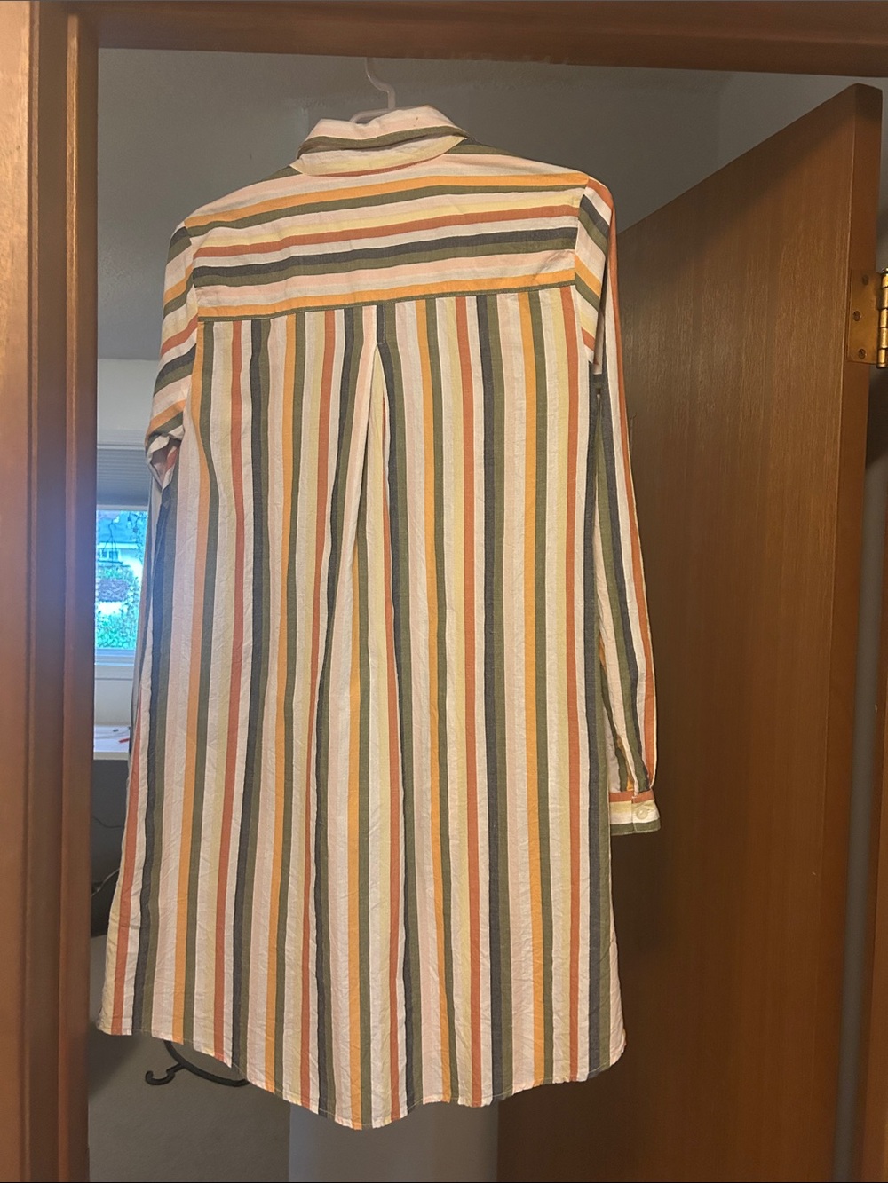 100% cotton button up dress